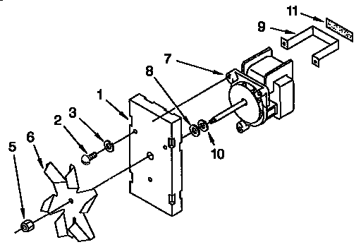 KitchenAid KEBS107YBL2 convection fan diagram