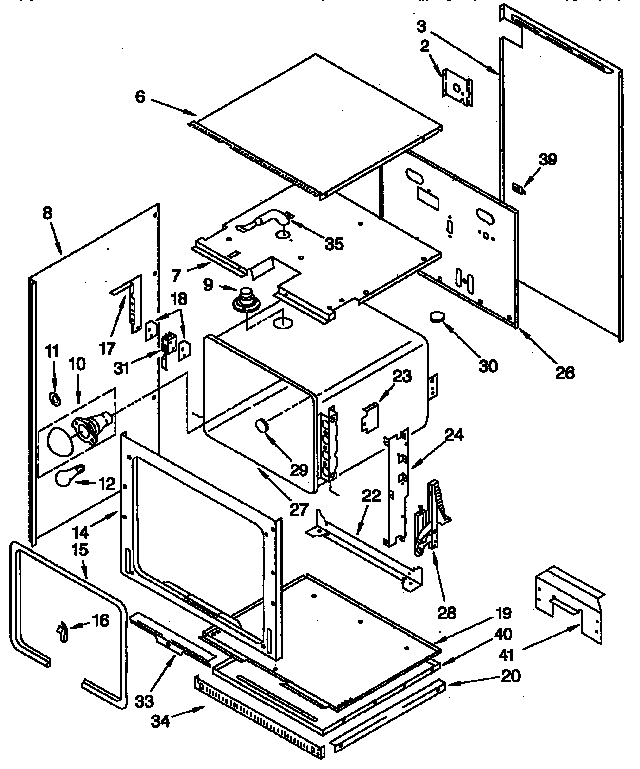KitchenAid KEBI141YBL4 oven diagram