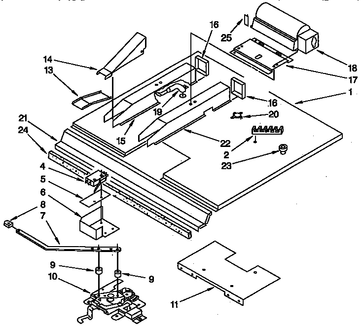 KitchenAid KEBI141YBL4 latch and vent diagram