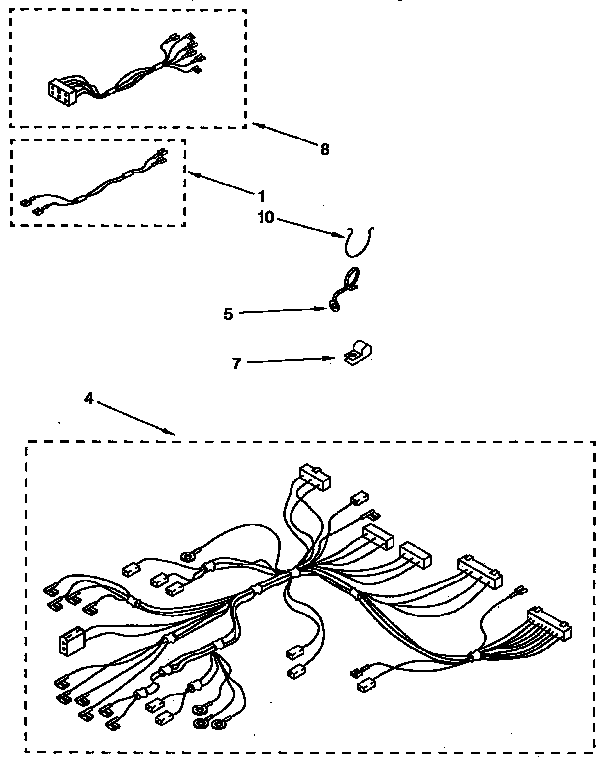 KitchenAid KEBI141YBL4 wiring harness diagram