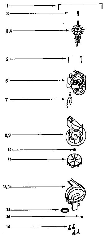 Eureka 9615D/DT field assembly diagram