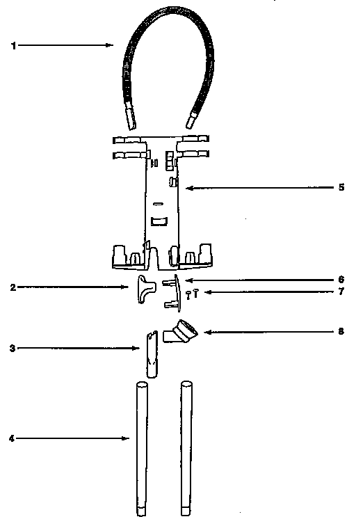 Eureka 9206AT attachment parts diagram
