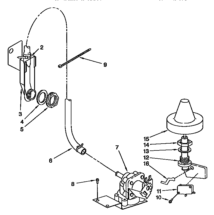 KitchenAid KUDI23HBW0 fill and overfill diagram