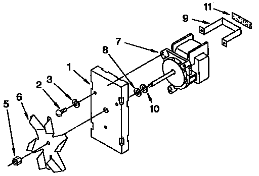 KitchenAid KEBS107YAL0 convection fan diagram