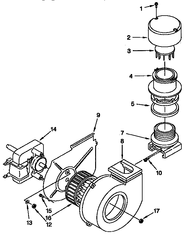 KitchenAid KUDJ230YAL2 blower diagram