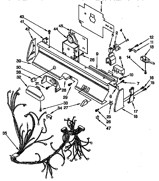 KitchenAid KUDH230Y1 control panel diagram
