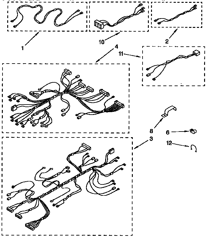 KitchenAid KEBS227BAL0 wiring harness diagram