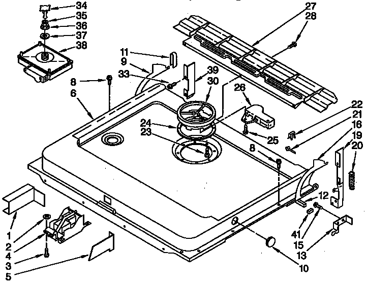 KitchenAid KUDD230YWH0 door and latch diagram