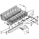 KitchenAid KUDP230Y2 upper rack and track diagram