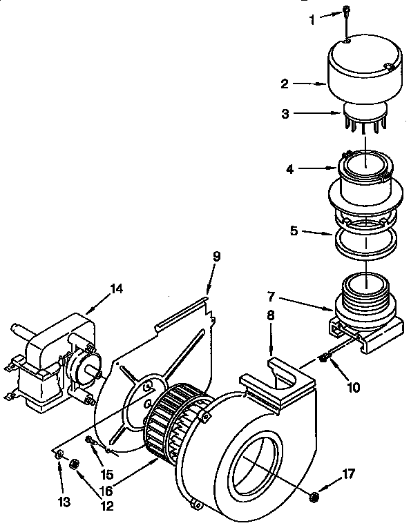 KitchenAid KUDP230Y0 blower diagram