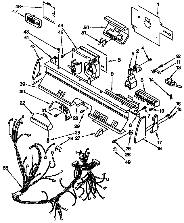 KitchenAid KUDP230Y0 control panel diagram