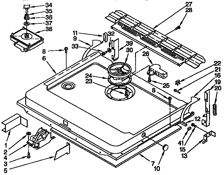 KitchenAid KUDP230Y0 door and latch diagram