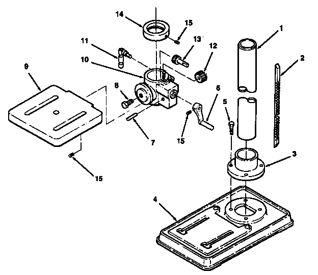 Craftsman 113213092 base assembly diagram