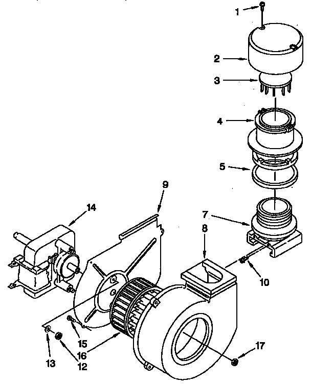 KitchenAid KUDJ230YAL0 blower diagram