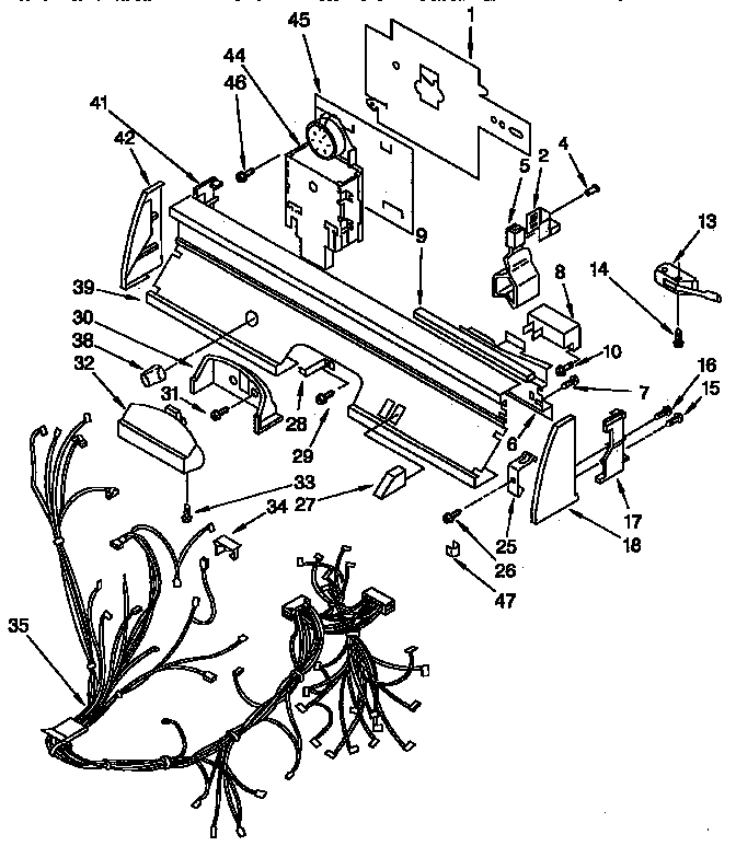 KitchenAid KUDB230Y2 control panel diagram
