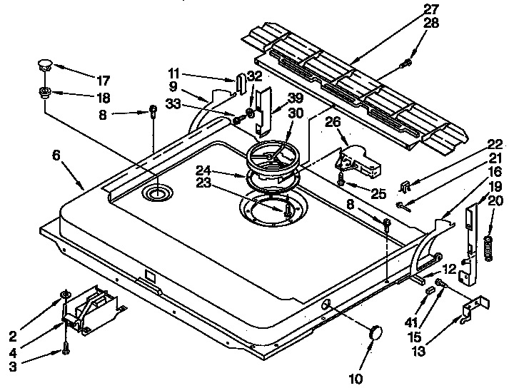 KitchenAid KUDB230Y2 door and latch diagram