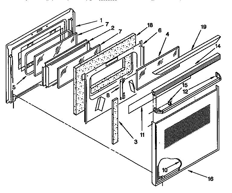 KitchenAid KEBS107BBL0 door diagram