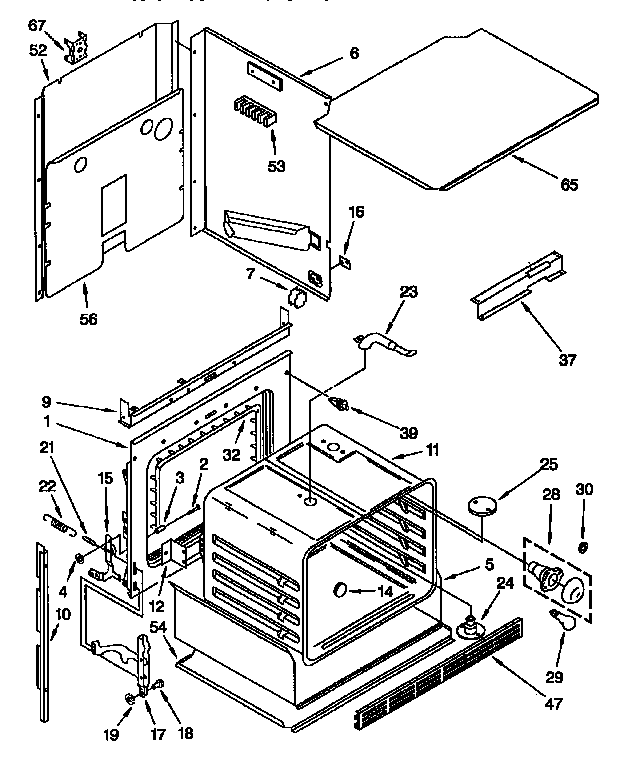 KitchenAid KEBS107BBL0 oven diagram