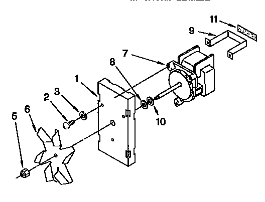 KitchenAid KEBS107BBL0 convection fanc diagram