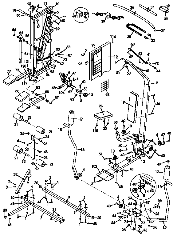 Proform DR852041 replacement parts diagram