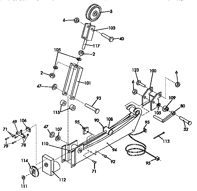 Proform 831159342 weight mechanism assembly diagram