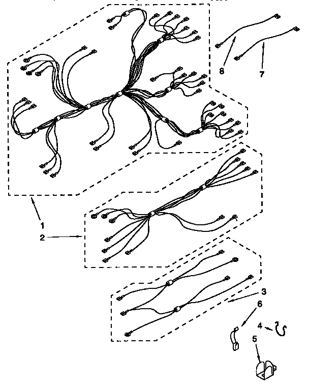 Kenmore 6654428997 wiring harness diagram