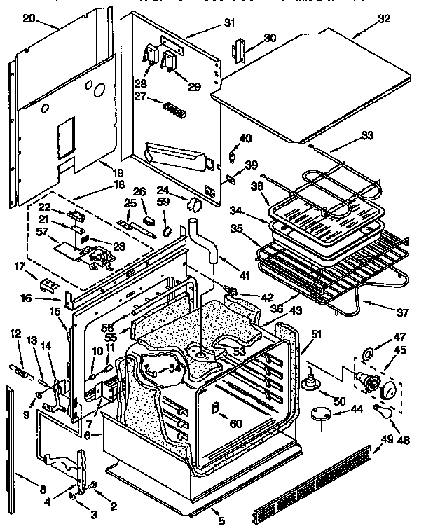 Kenmore 6654098996 oven diagram
