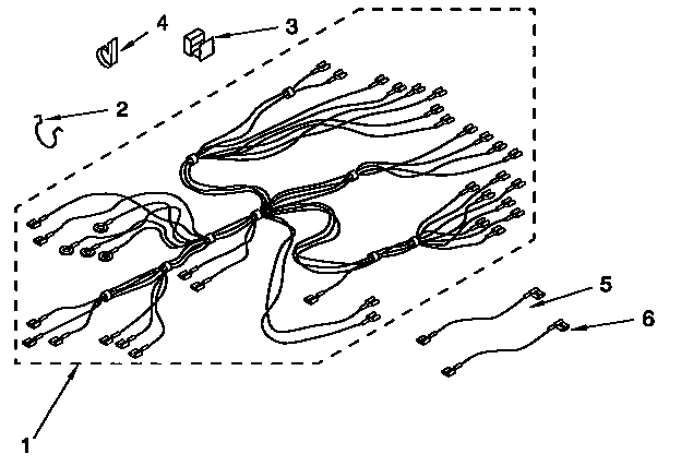 Kenmore 6654098996 wiring harness diagram