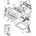 Kenmore 11097583220 top and console diagram