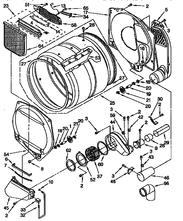 Kenmore 11097583220 bulkhead diagram