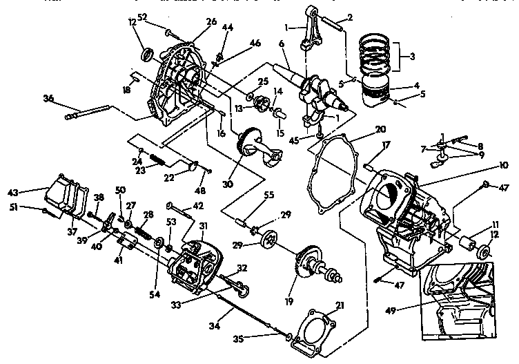 Craftsman 580327290 crankcase assembly diagram