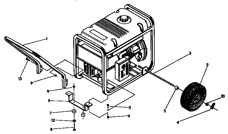 Craftsman 580327280 wheel assembly diagram