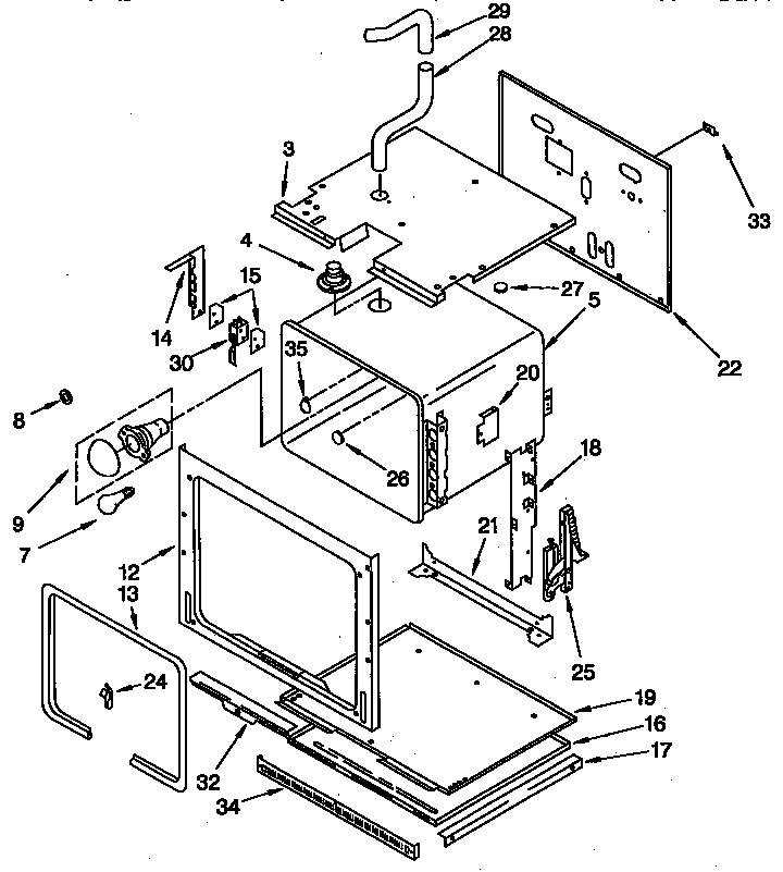 KitchenAid KEBS276YBL4 lower oven diagram