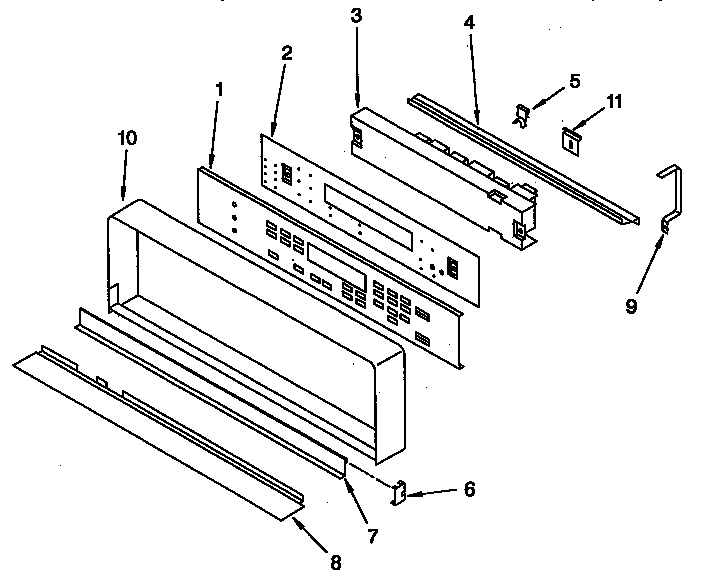 KitchenAid KEBS276YBL4 control panel diagram