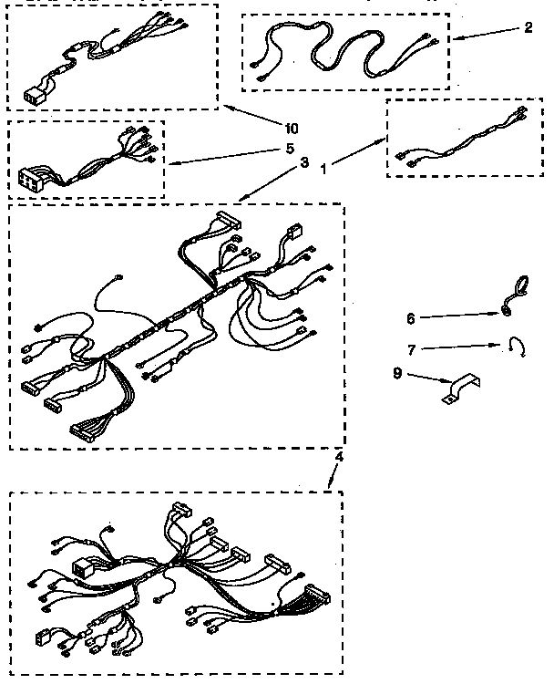 KitchenAid KEBS276YBL4 wiring harness diagram