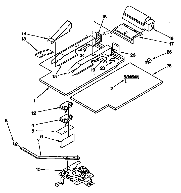 KitchenAid KEBI200YBL2 latch and vent diagram