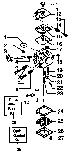 Craftsman 358352360 carburetor assembly diagram