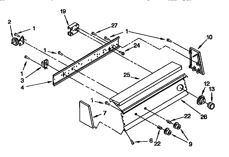 Kenmore 11092273100 control panel diagram