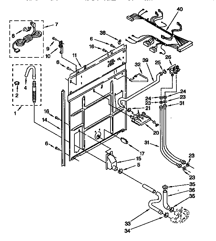 Kenmore 11092273100 rear panel diagram