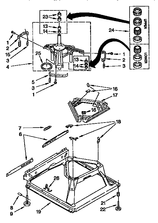 Kenmore 11092273100 machine base diagram