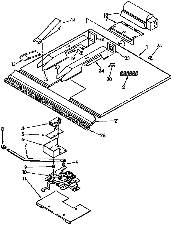 KitchenAid KEBS246YBL0 latch and vent diagram