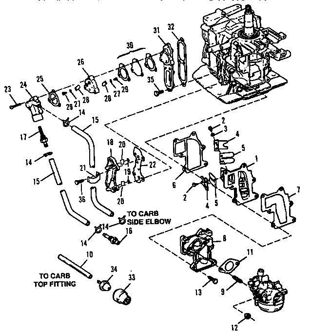 Craftsman 225581507 fuel and recirculation system diagram