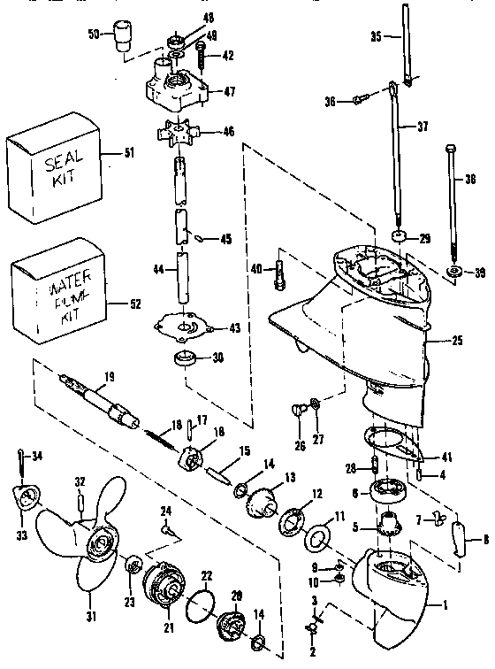 Craftsman 225581507 gear housing diagram