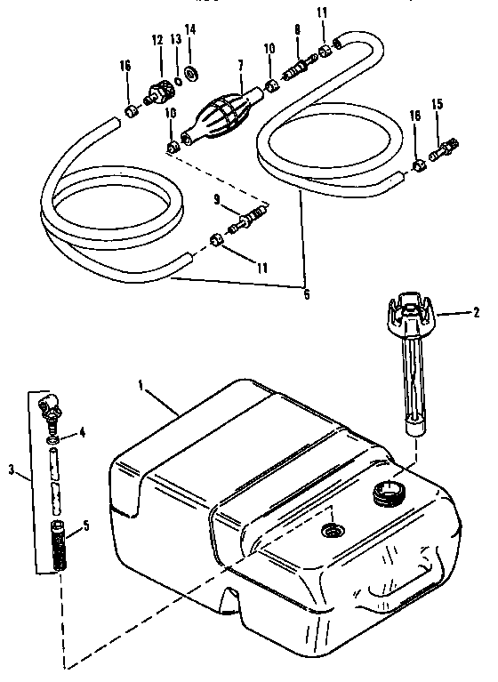 Craftsman 225581507 fuel tank and line diagram