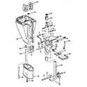 Craftsman 225581987 swivel bracket and driveshaft housing diagram