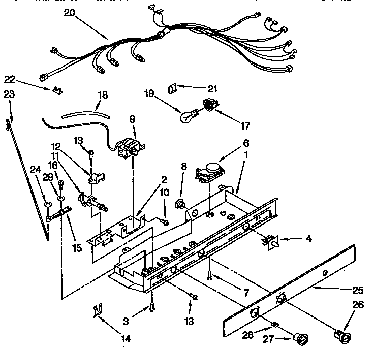 Kenmore 1069532512 control diagram