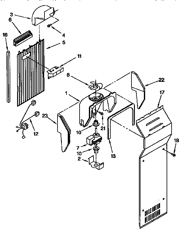 Kenmore 1069542852 air flow diagram