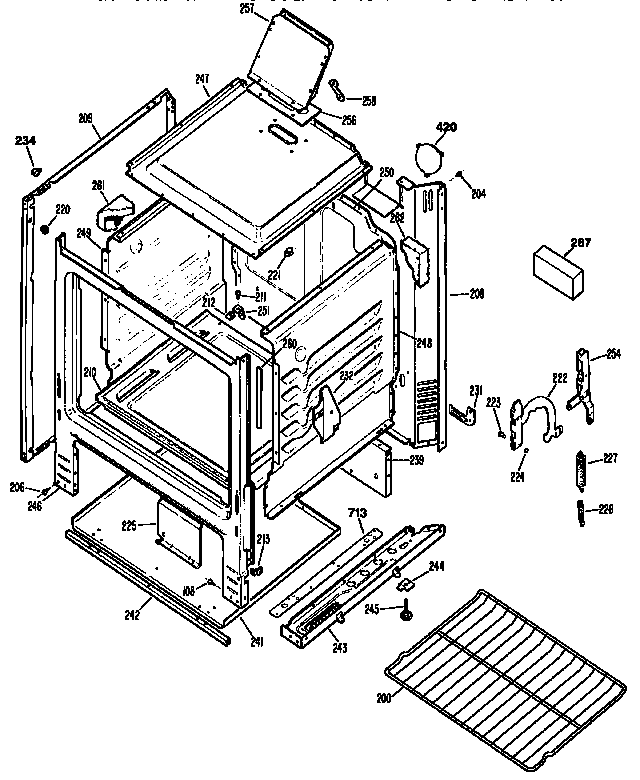 Kenmore 3626101894 cabinet diagram