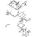 Kenmore 3627345890 burner section diagram