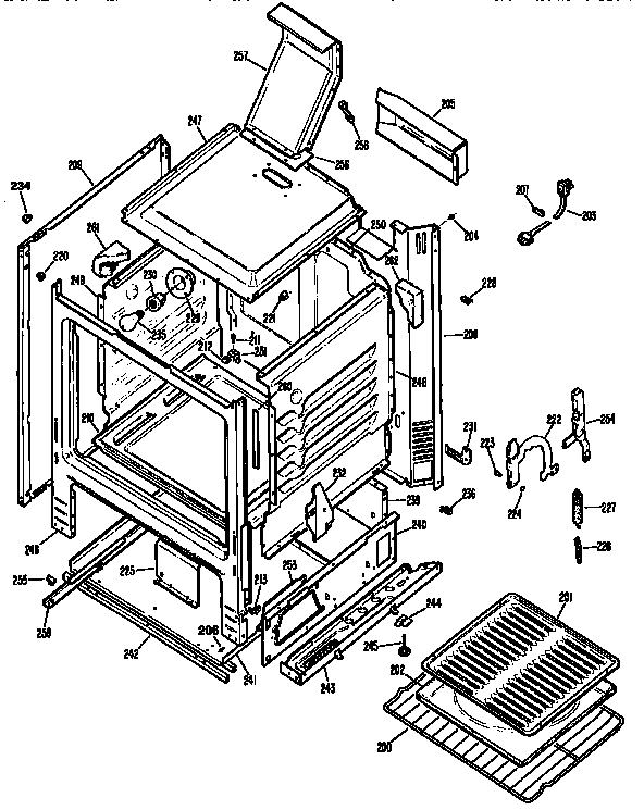 Kenmore 3627275190 cabinet diagram
